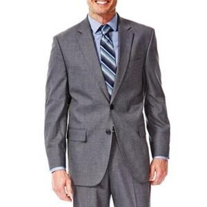 NWT J.M. Haggar Men's Premium Stretch Suit Jacket, Medium Grey, 50 Tall